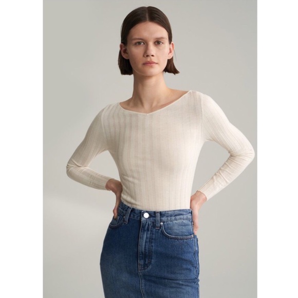 Toteme cashmere silk wool knit top - Picture 4 of 7